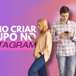 Pessoas usando o celular para criar grupo no Instagram