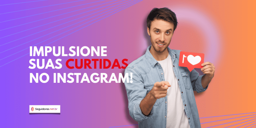 Criador de conteúdo incentivando curtidas no Instagram