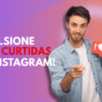 Criador de conteúdo incentivando curtidas no Instagram