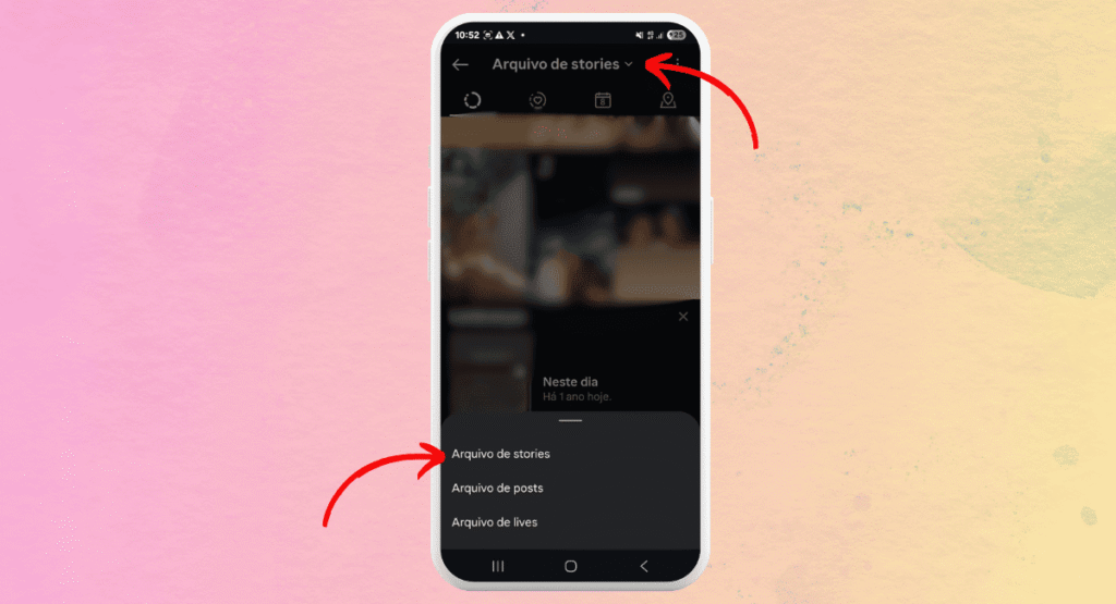 terceiro passo para baixar Story Instagram 